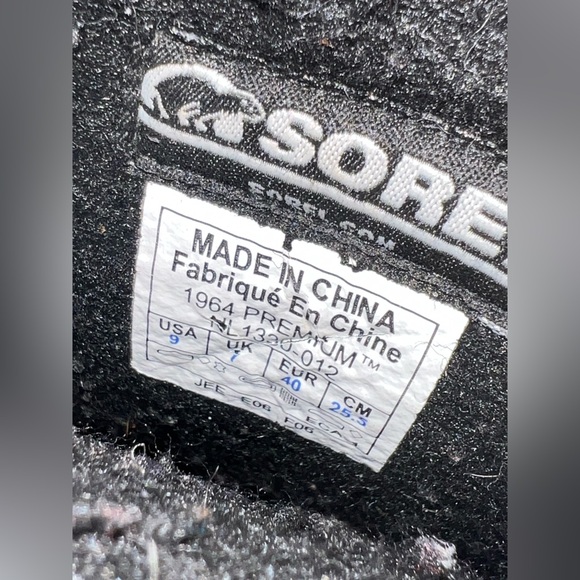 SOREL 1964 Premium Wool Boots Women’s Size 9 Black & Purple - Picture 8 of 11